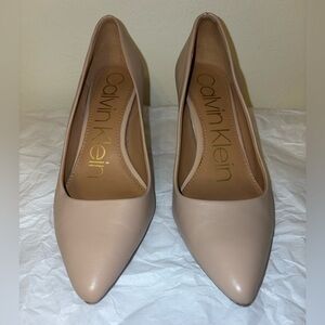 Calvin Klein nude heels